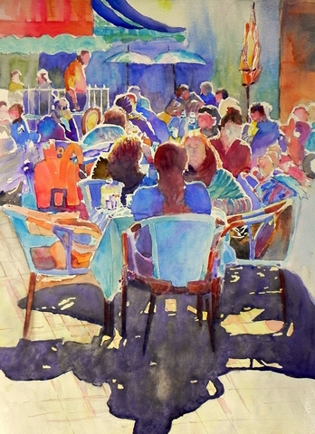 People In A Cafe